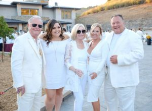 Jeff with Family at the 2017 White Party Benefiing the Kinship Center!